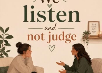 We Listen and Don't Judge