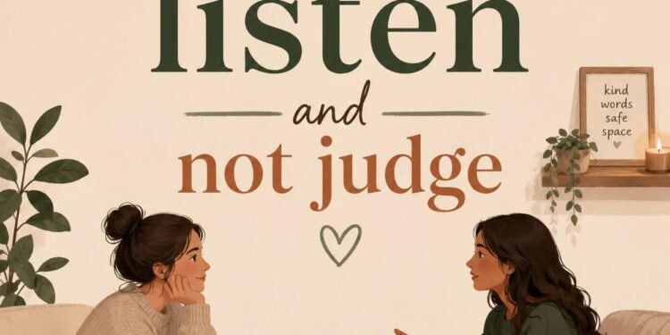We Listen and Don't Judge
